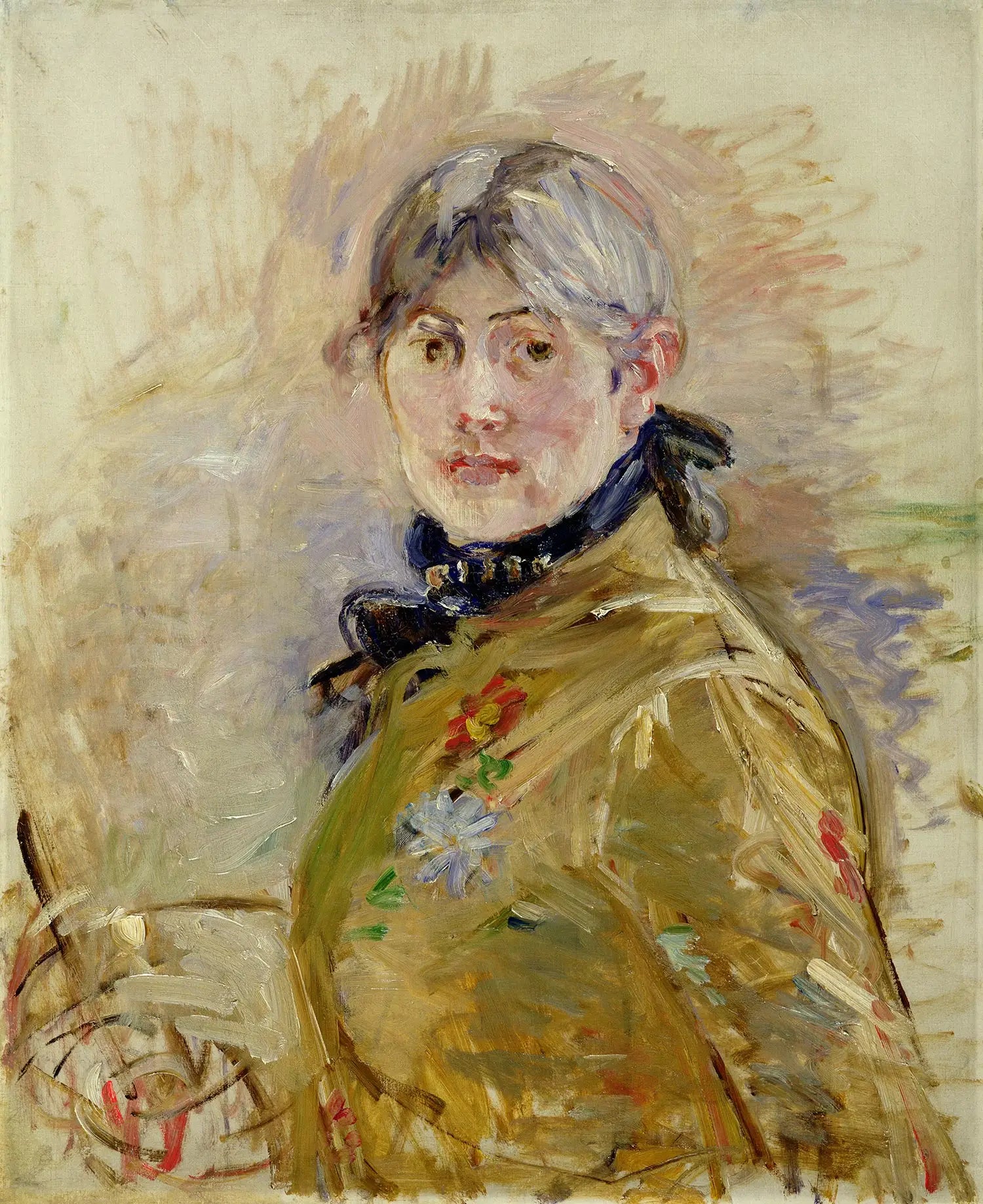 Reproduction du tableau « Autoportrait - Berthe Morisot » par Alpha Reproduction en peinture à l’huile