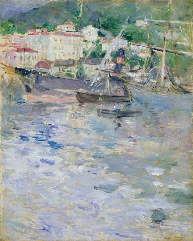 O porto de Nice - Berthe Morisot