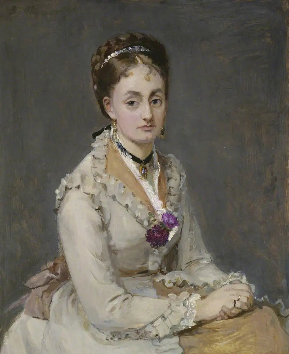 Reproduction du tableau « Portrait d'une femme - Berthe Morisot » par Alpha Reproduction en peinture à l’huile