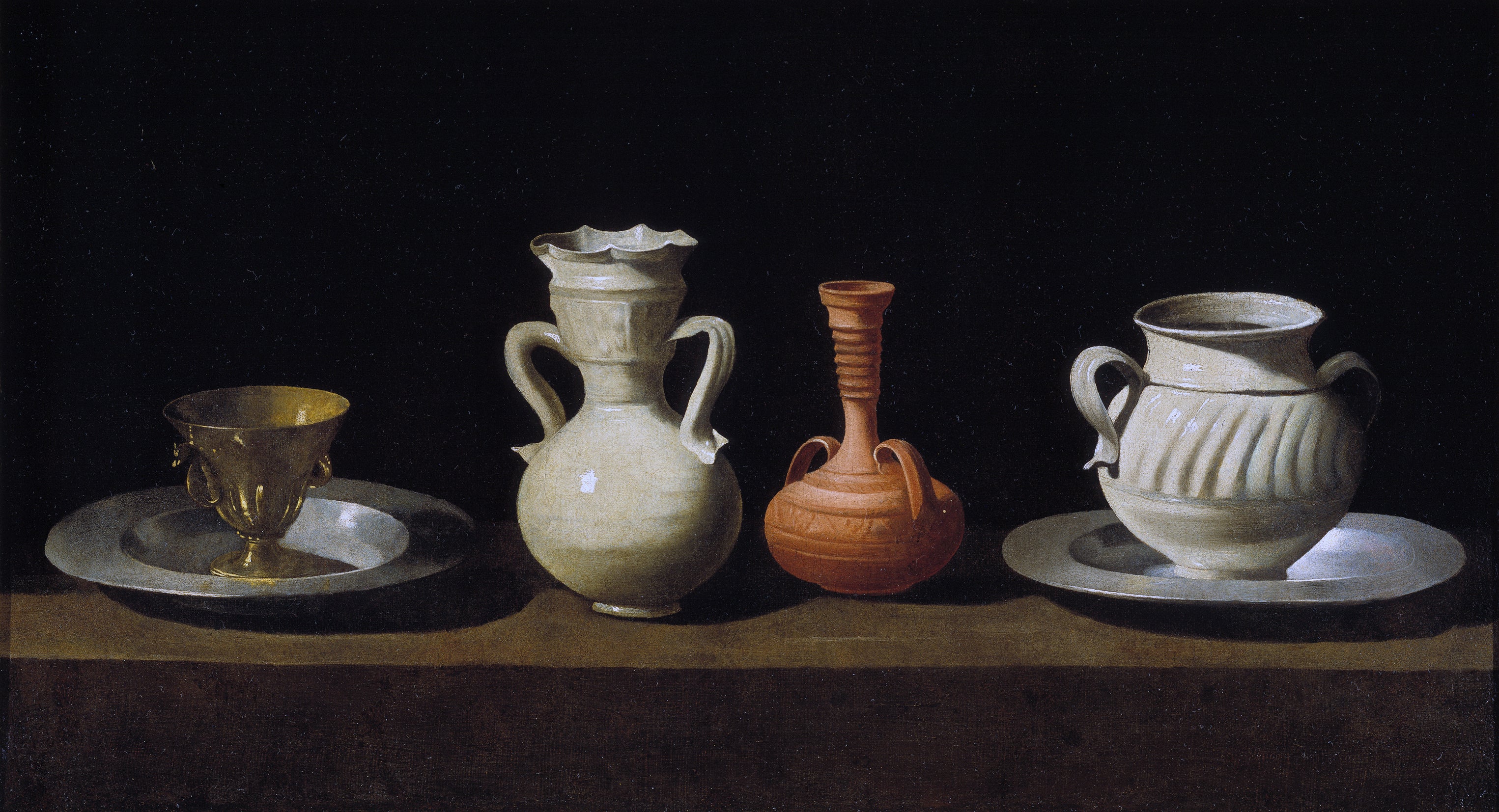 Nature morte aux cruches - Francisco de Zurbarán