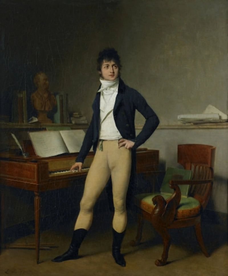 Retrato do compositor François Adrien Boieldieu - Louis-Léopold Boilly