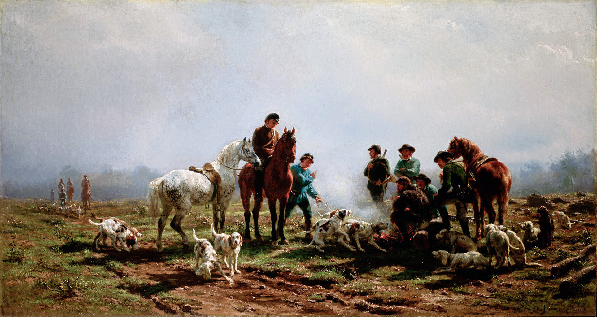 Rassemblement pour la chasse - Rosa Bonheur