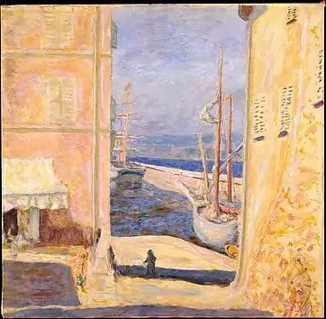 Vista do velho porto, Saint-Tropez - Pierre Bonnard