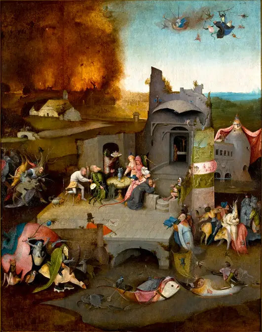 A tentação de santo Antão. - Hieronymus Bosch