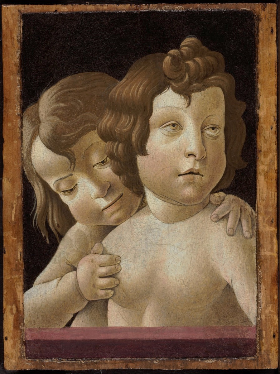 O Menino Jesus e o pequeno João Batista - Sandro Botticelli