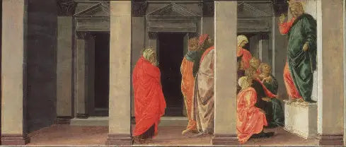 Santa Maria Madalena ouvindo a pregação de Cristo - Sandro Botticelli