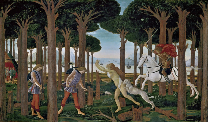 A História de Nastagio degli Onesti - Sandro Botticelli