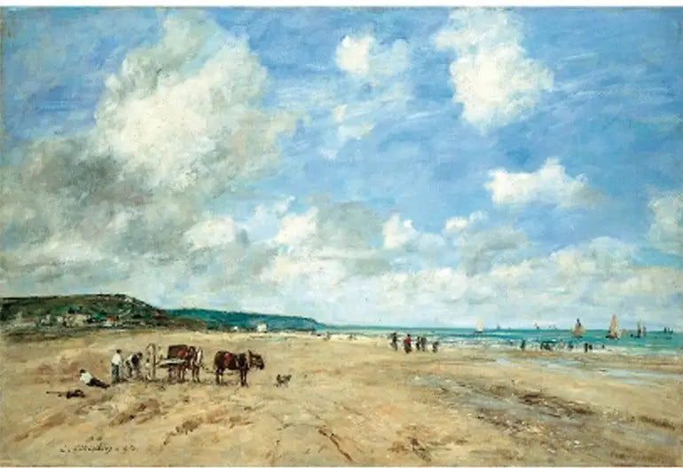 A Praia de Deauville - Eugène Boudin