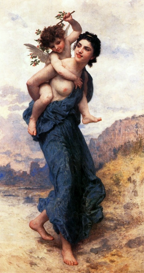 Reproduction du tableau « Vénus et Cupidon. - Bouguereau » par Alpha Reproduction en peinture à l’huile