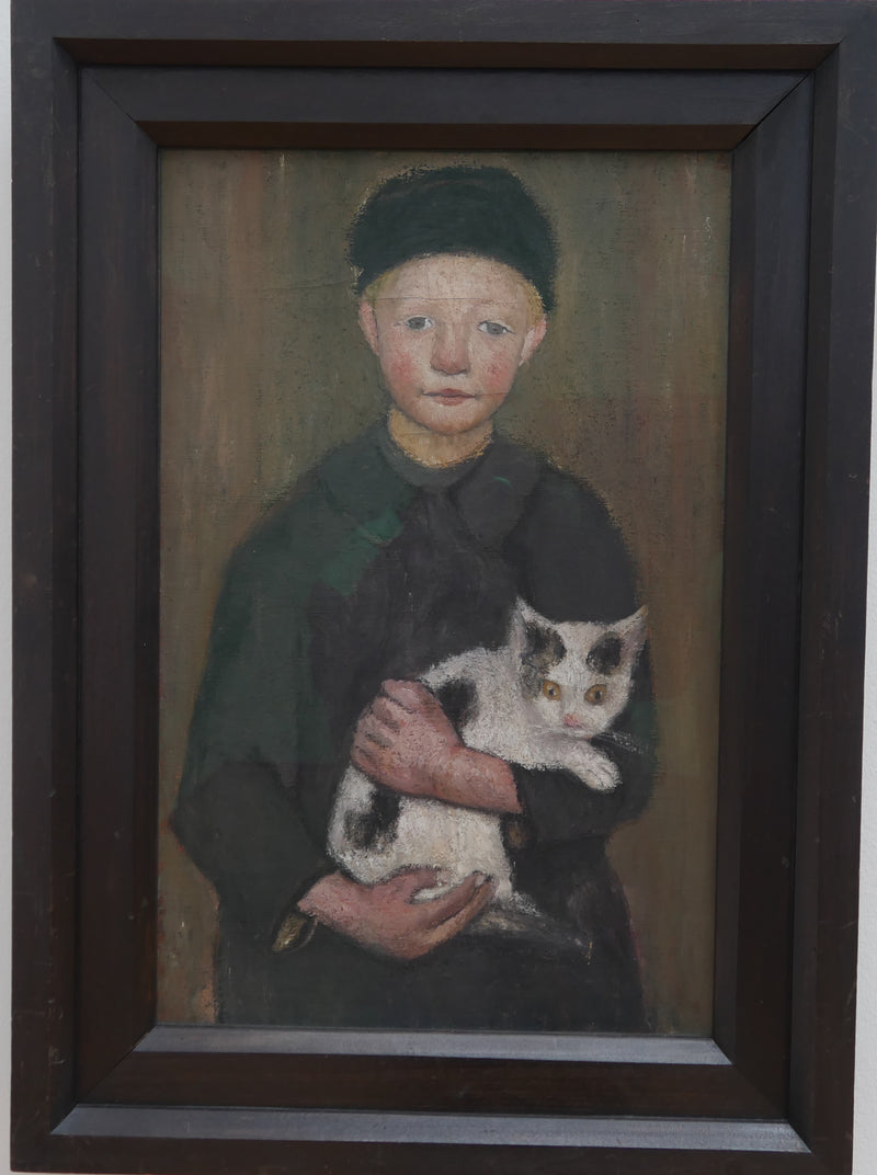 Boy with Cat (1903) - Paula Modersohn-Becker