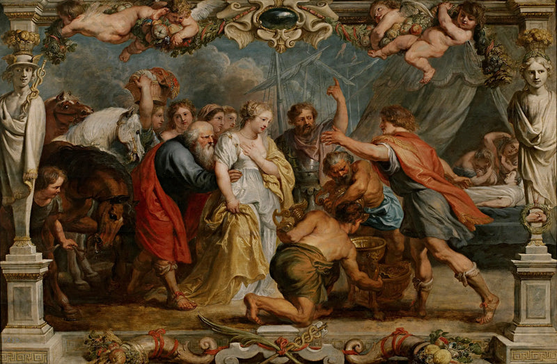 Briseis entregue a Aquiles por Nestor - Peter Paul Rubens