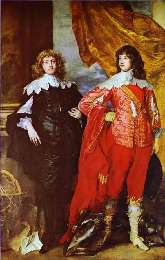 Retrato de George Digby, 2º conde de Bristol, e William Russell, 1º duque de Bedford - Antoine van Dyck
