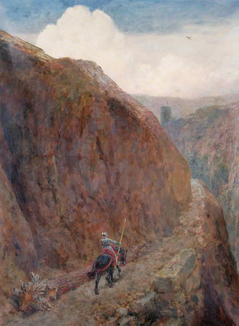 O jovem Roland veio para a Torre Sombria - Briton Rivière