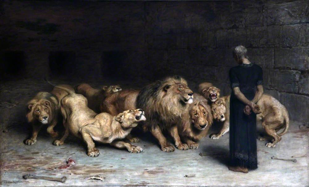 Daniel dans la fosse aux lions - Briton Rivière
