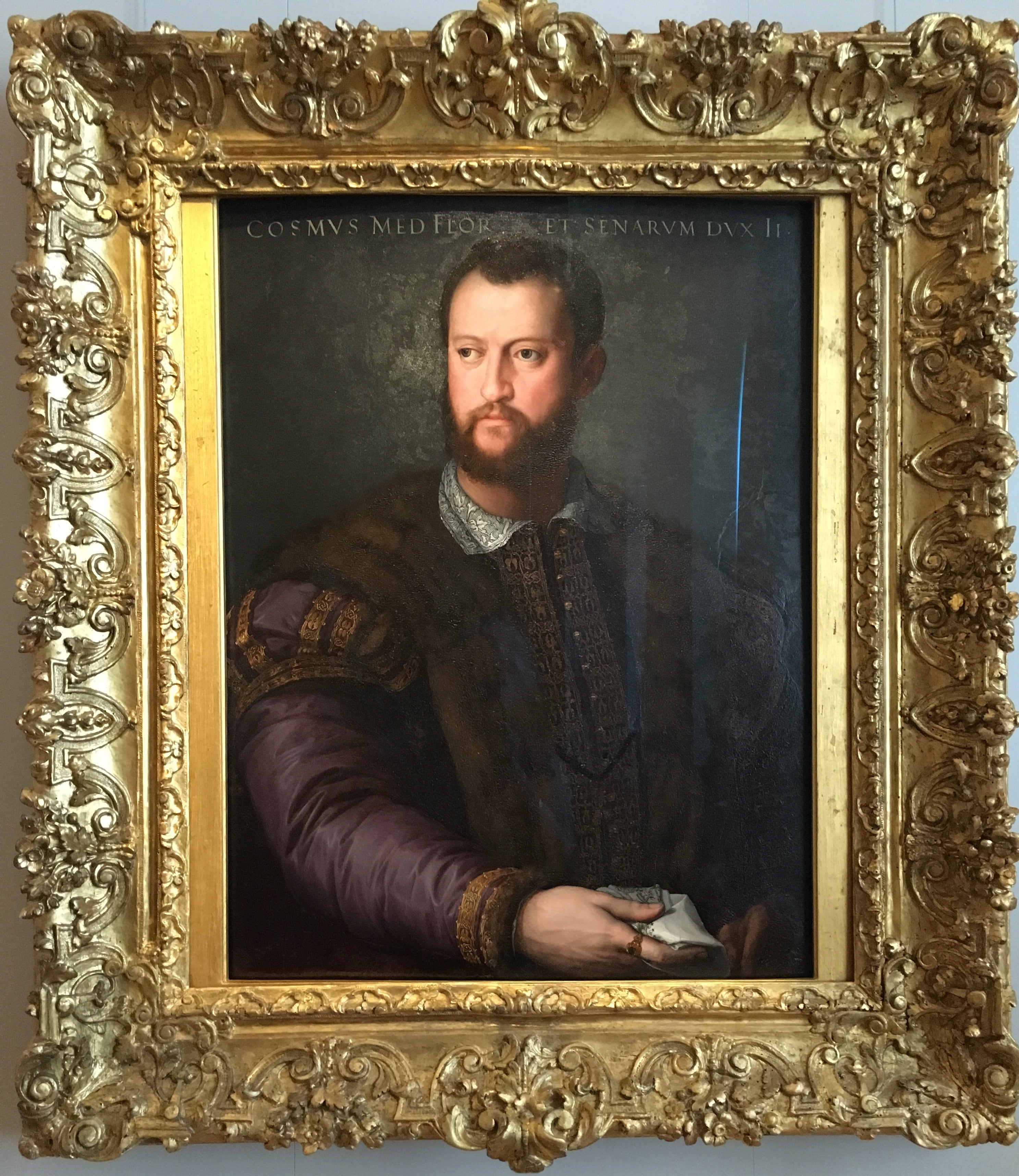 Portrait de Cosme Ier de Médicis. - Bronzino