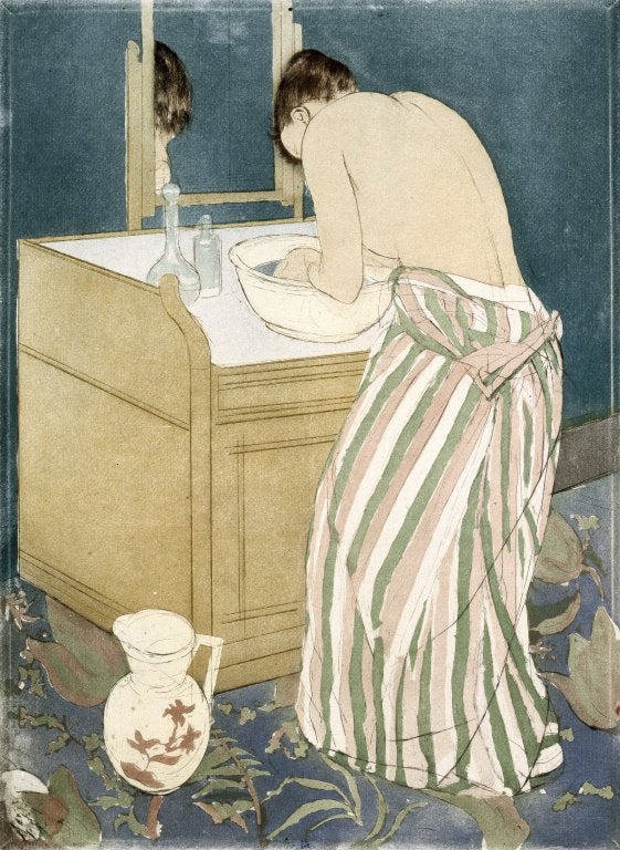 Reproduction du tableau « La Toilette - Mary Cassatt » par Alpha Reproduction en peinture à l’huile