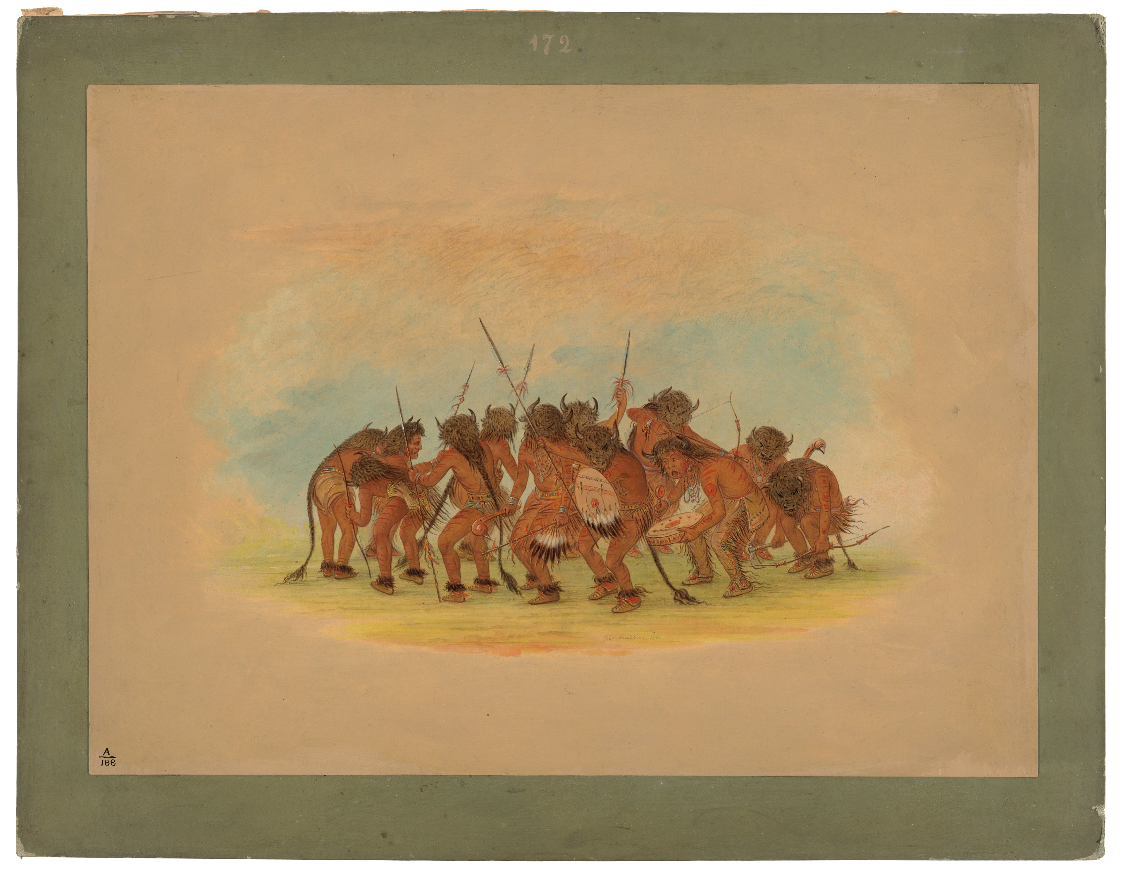 Danse du buffle - Mandan - George Catlin