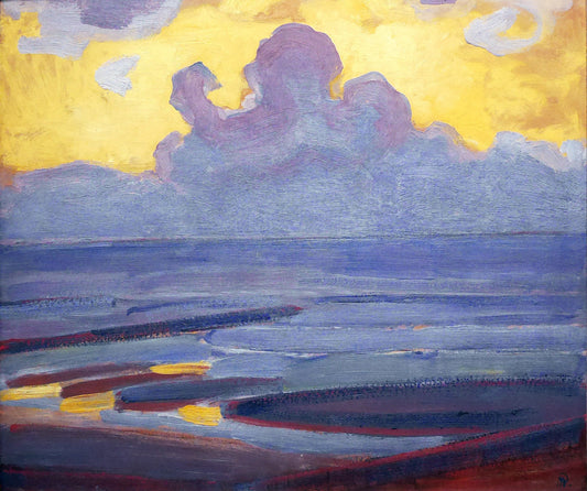 Reproduction du tableau « Au bord de la mer - Piet Mondrian » par Alpha Reproduction en peinture à l’huile