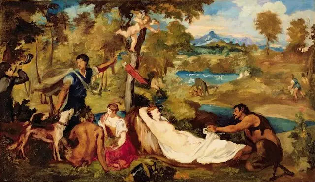Júpiter e Antíope - Édouard Manet