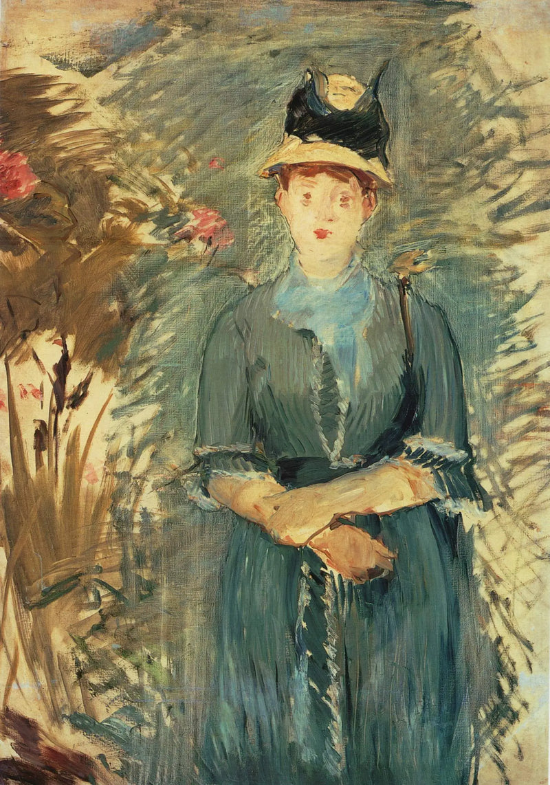 Menina entre flores - Édouard Manet