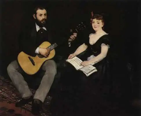 A lição de música - Édouard Manet