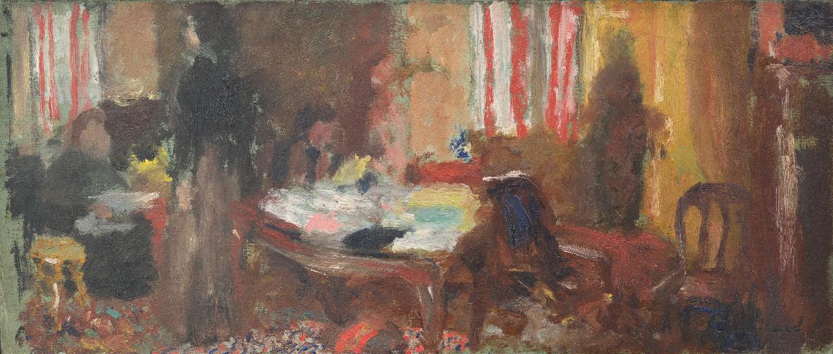 Le Grand Intérieur aux six personnages (étude) - Édouard Vuillard