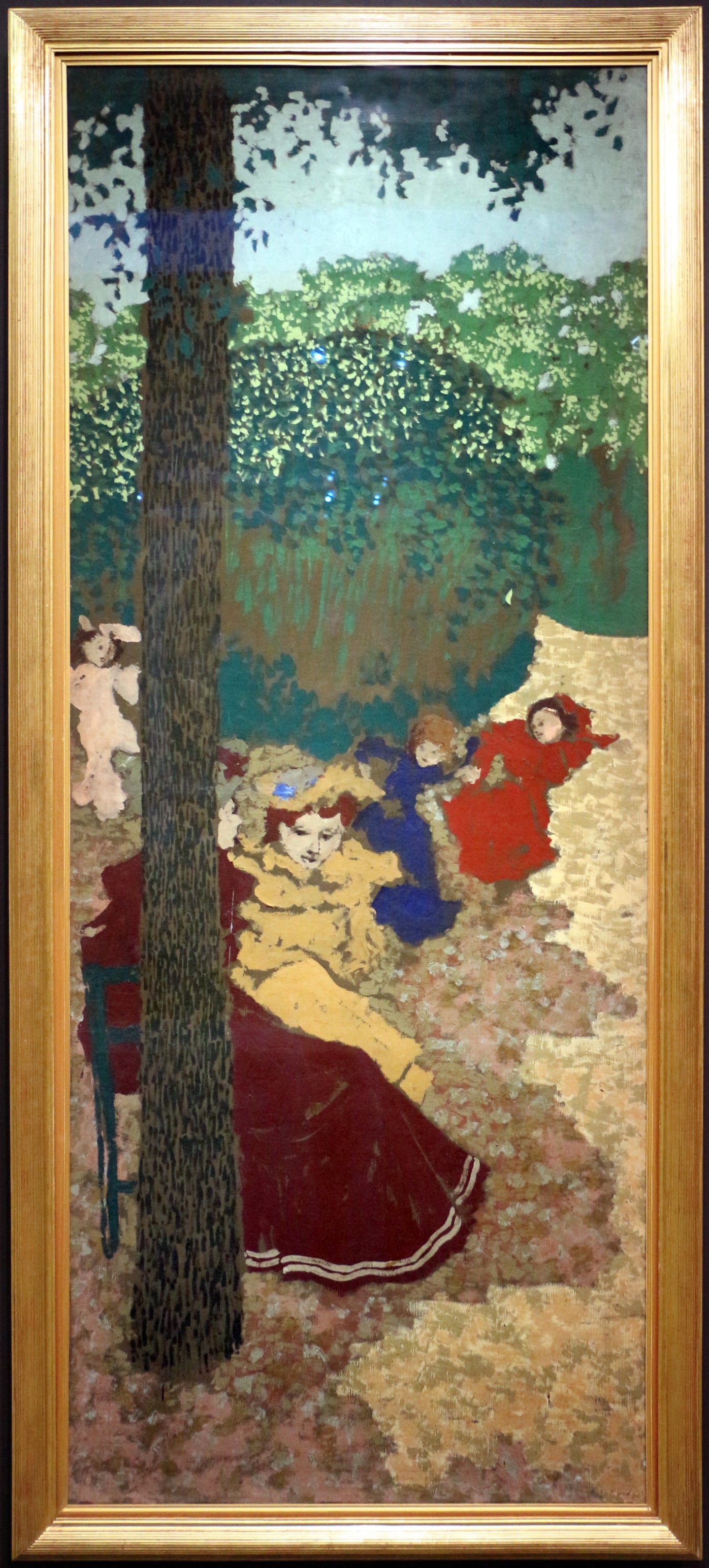 Jardins publics : fillettes jouant - Édouard Vuillard