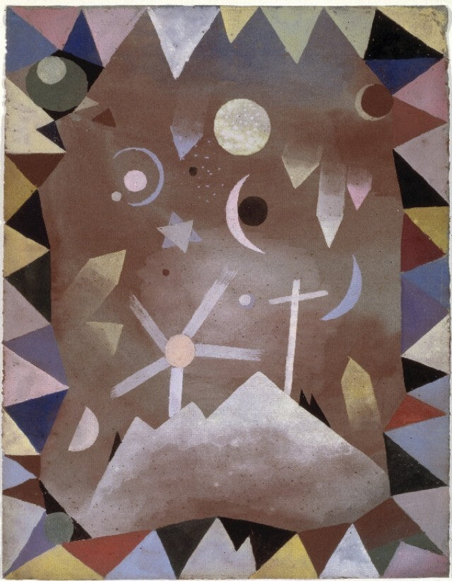 Above mountain summit — Paul Klee