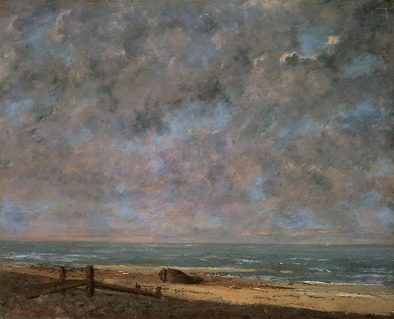 A Mer, em Étretat - Gustave Courbet