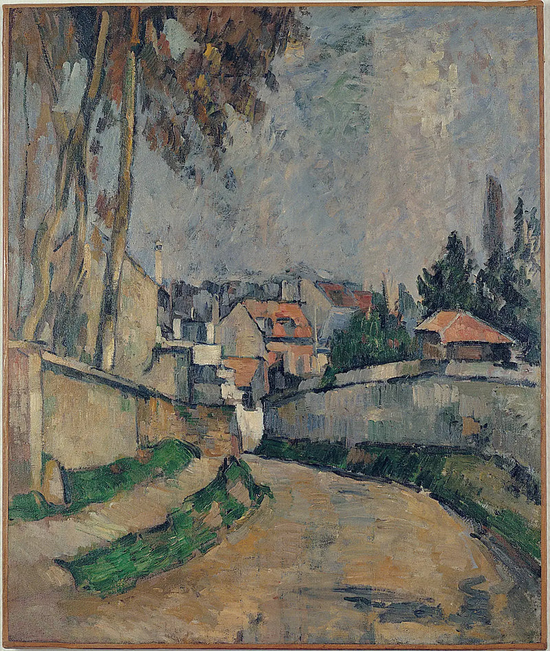 Casas à beira de uma estrada II - Paul Cézanne