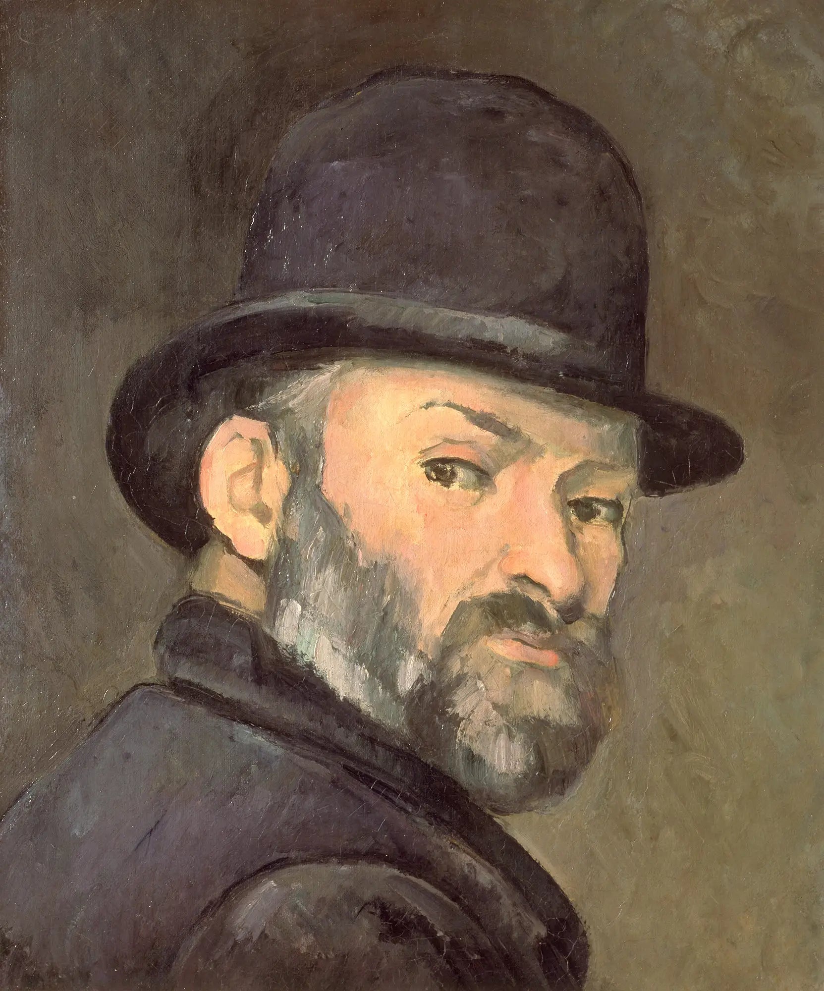 Reproduction du tableau « Cezanne au chapeau melon - Paul Cézanne » par Alpha Reproduction en peinture à l’huile