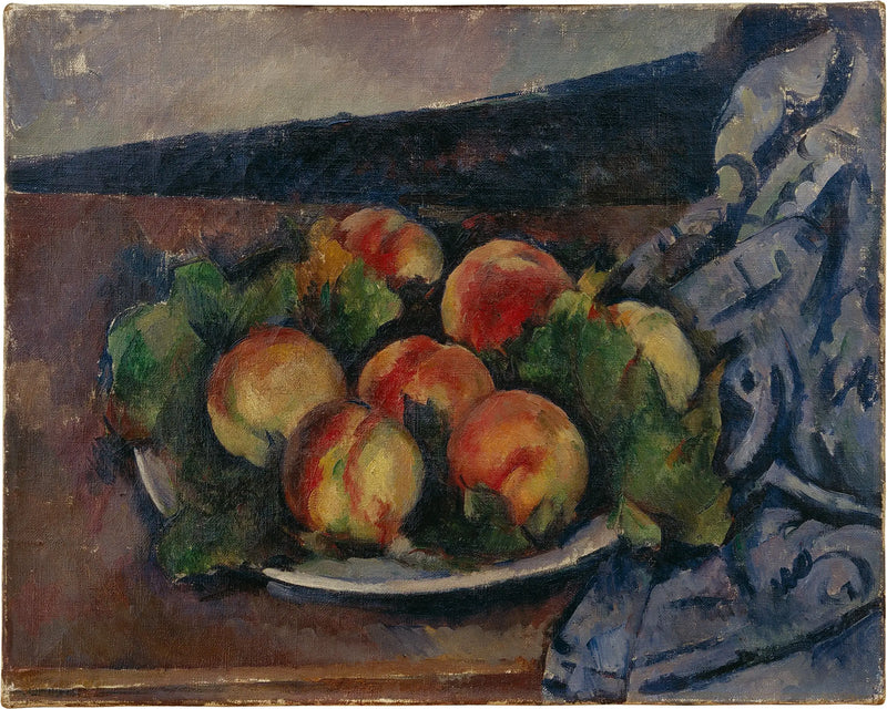 Prato de pêssegos - Paul Cézanne