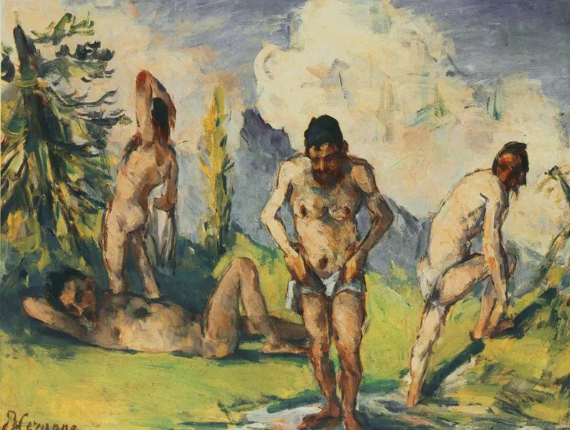 Banhistas em repouso - Paul Cézanne