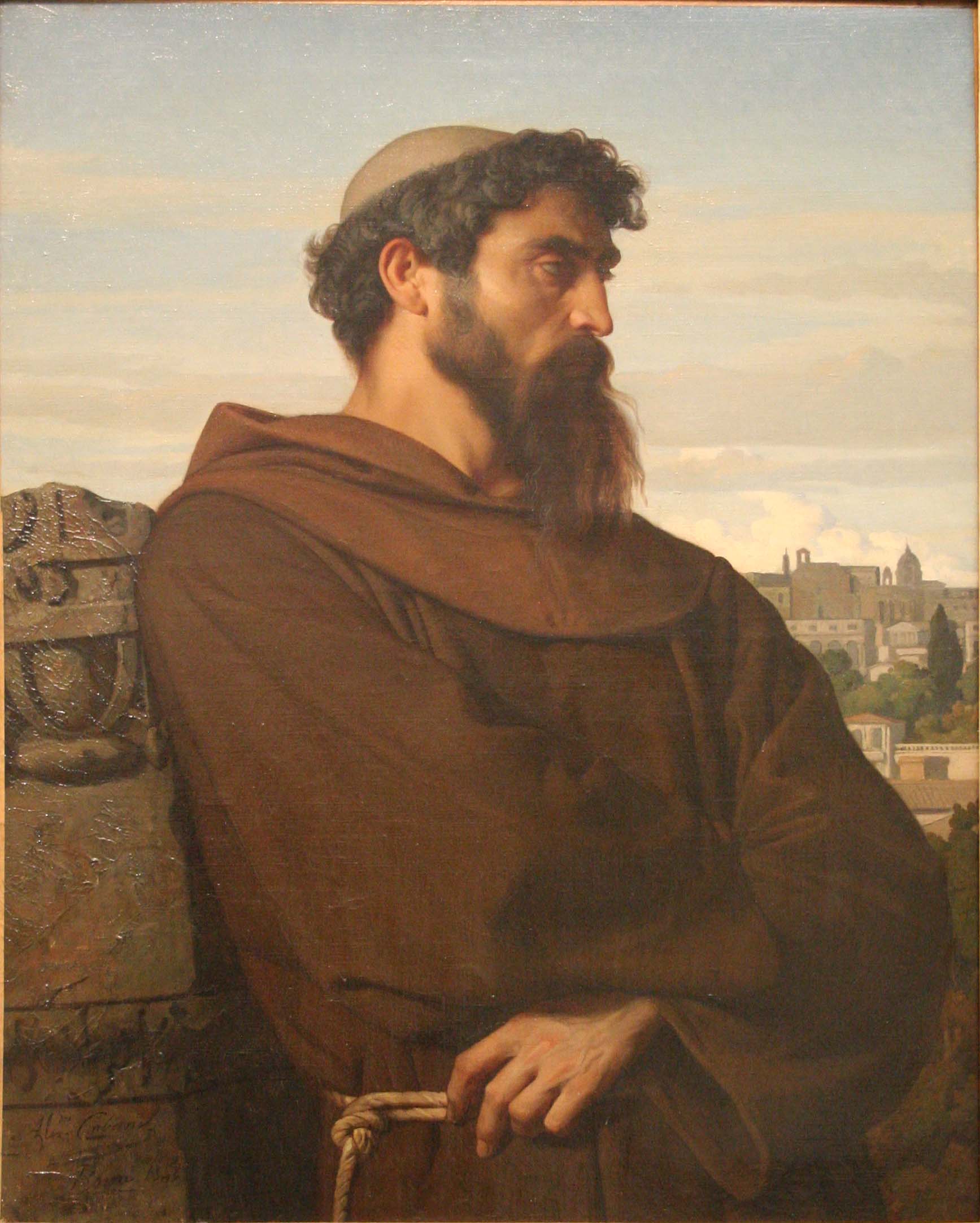 Un penseur, jeune moine romain - Alexandre Cabanel