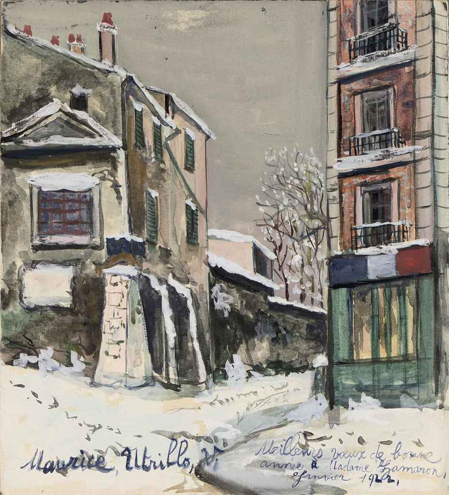 Cabaret de la belle Gabrielle à Montmartre (1922) - Maurice Utrillo