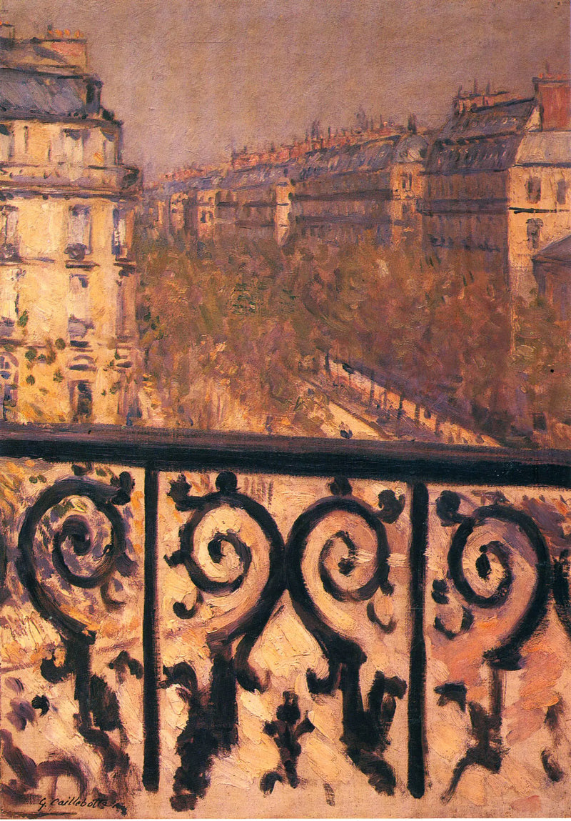 Uma varanda em Paris - Gustave Caillebotte