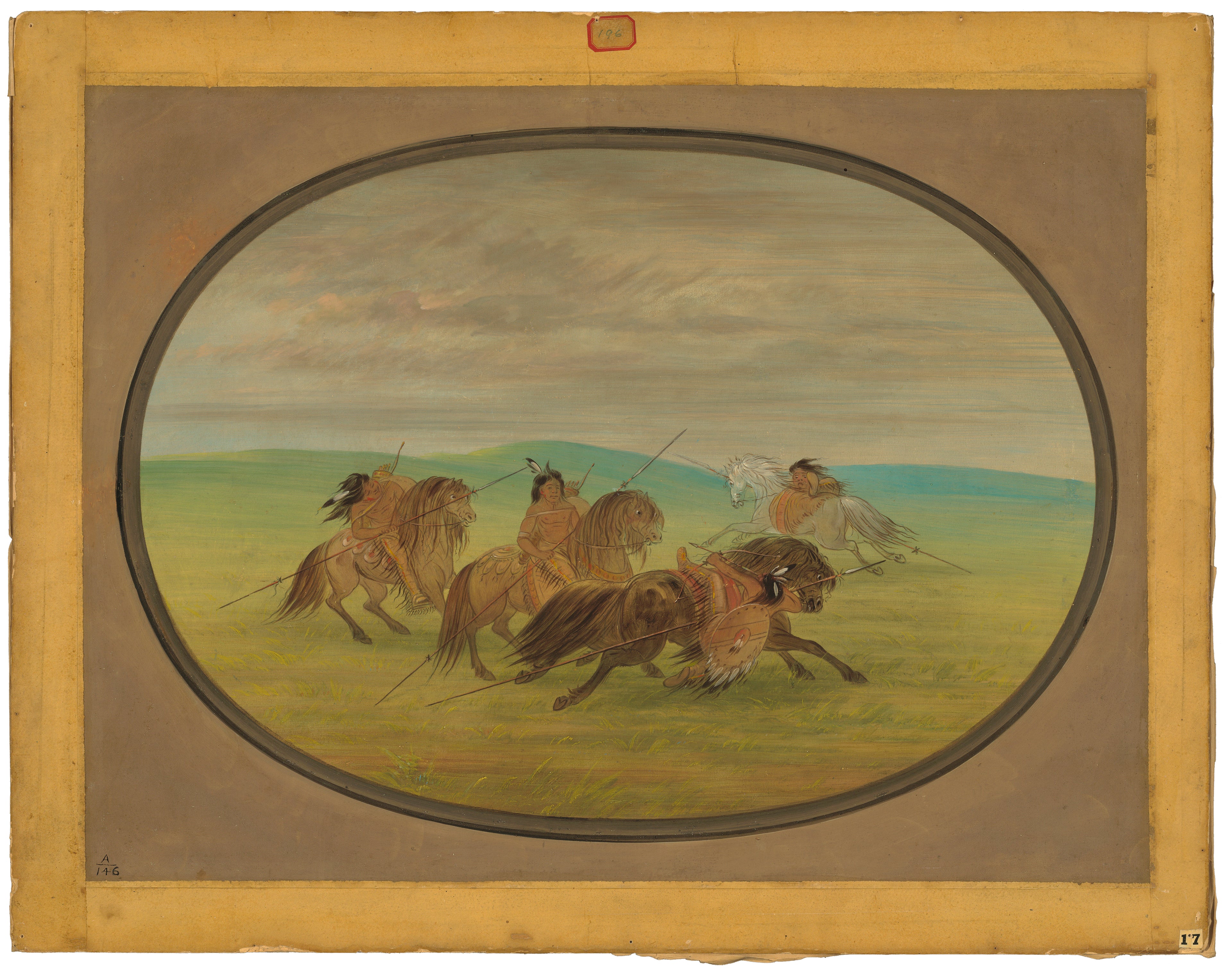 Équitation Camanchee - George Catlin