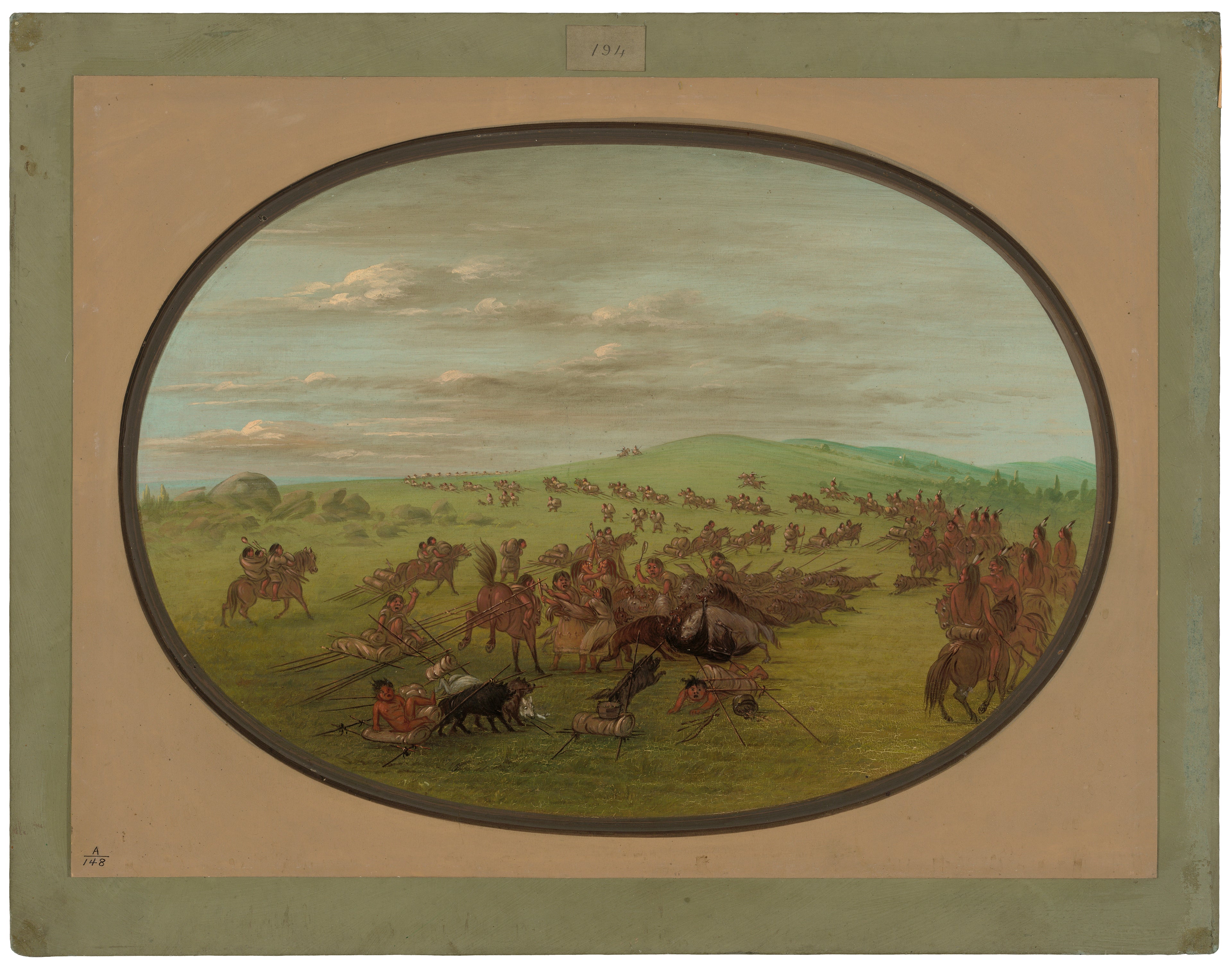 Déménagement Camanchees - George Catlin