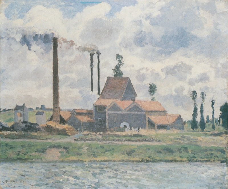 Fábrica em Saint-Ouen-l'Aumône - Camille Pissarro