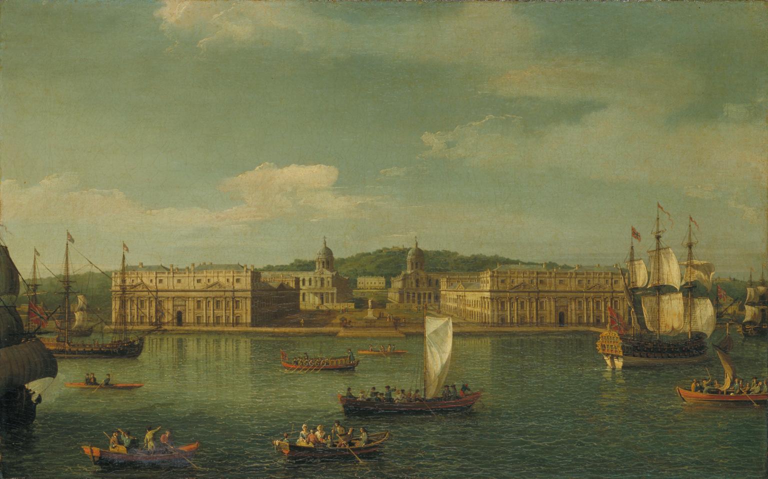 Une vue de Greenwich depuis la rivière - Canaletto