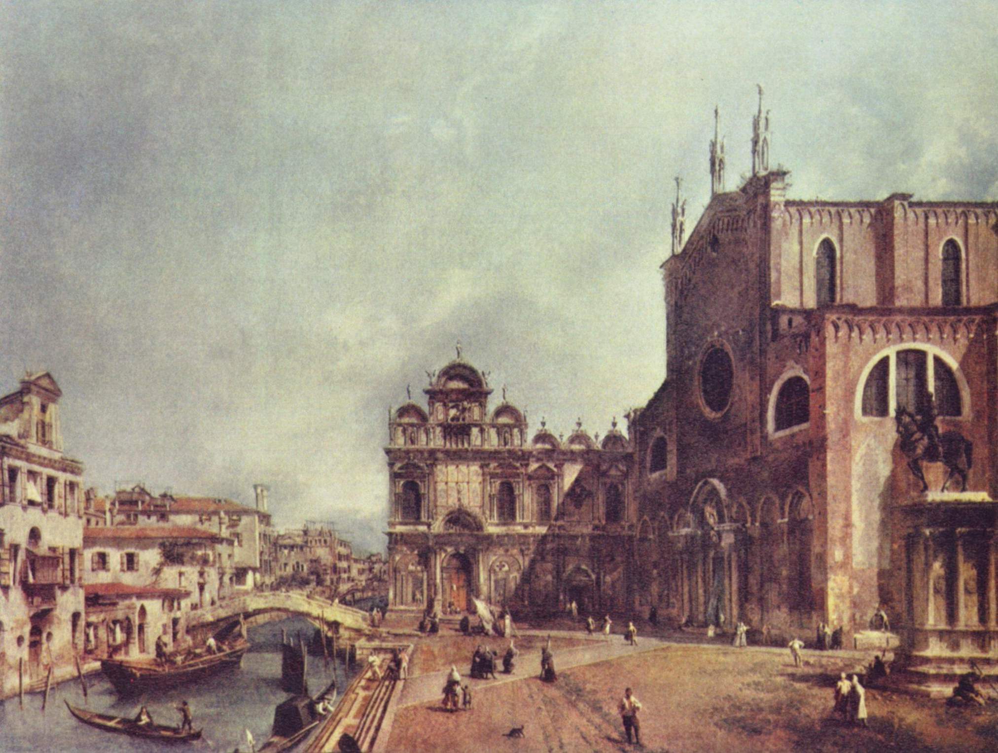Campo Santi Giovanni e Paolo et Scuola Grande du San Marco - Canaletto