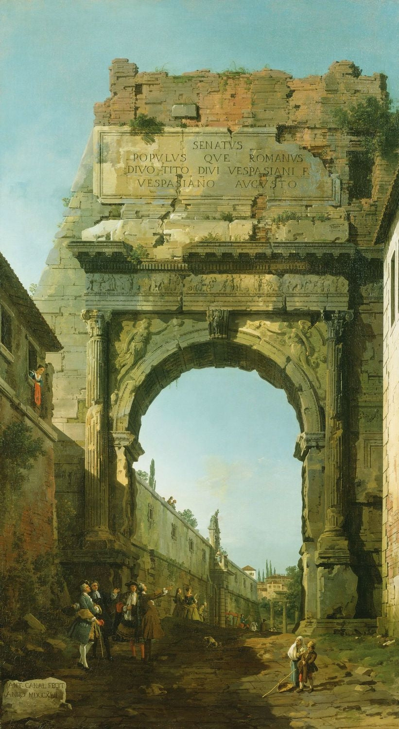 Rome : l'Arc de Titus - Canaletto