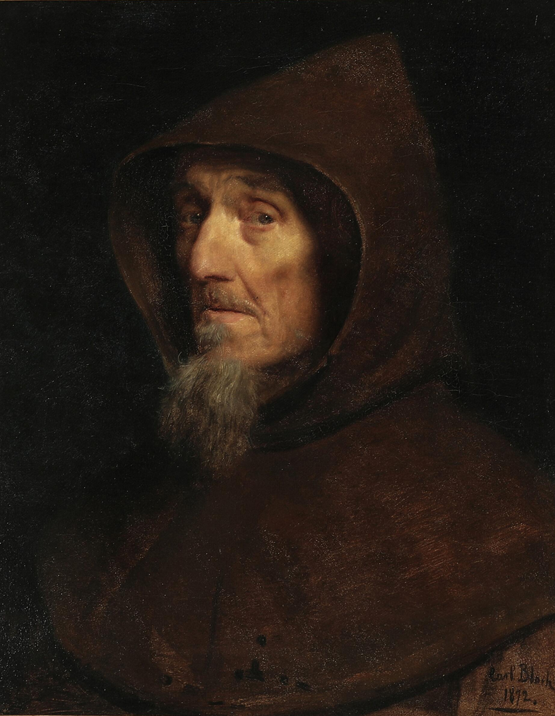 Uma cabeça de monge. - Carl Heinrich Bloch