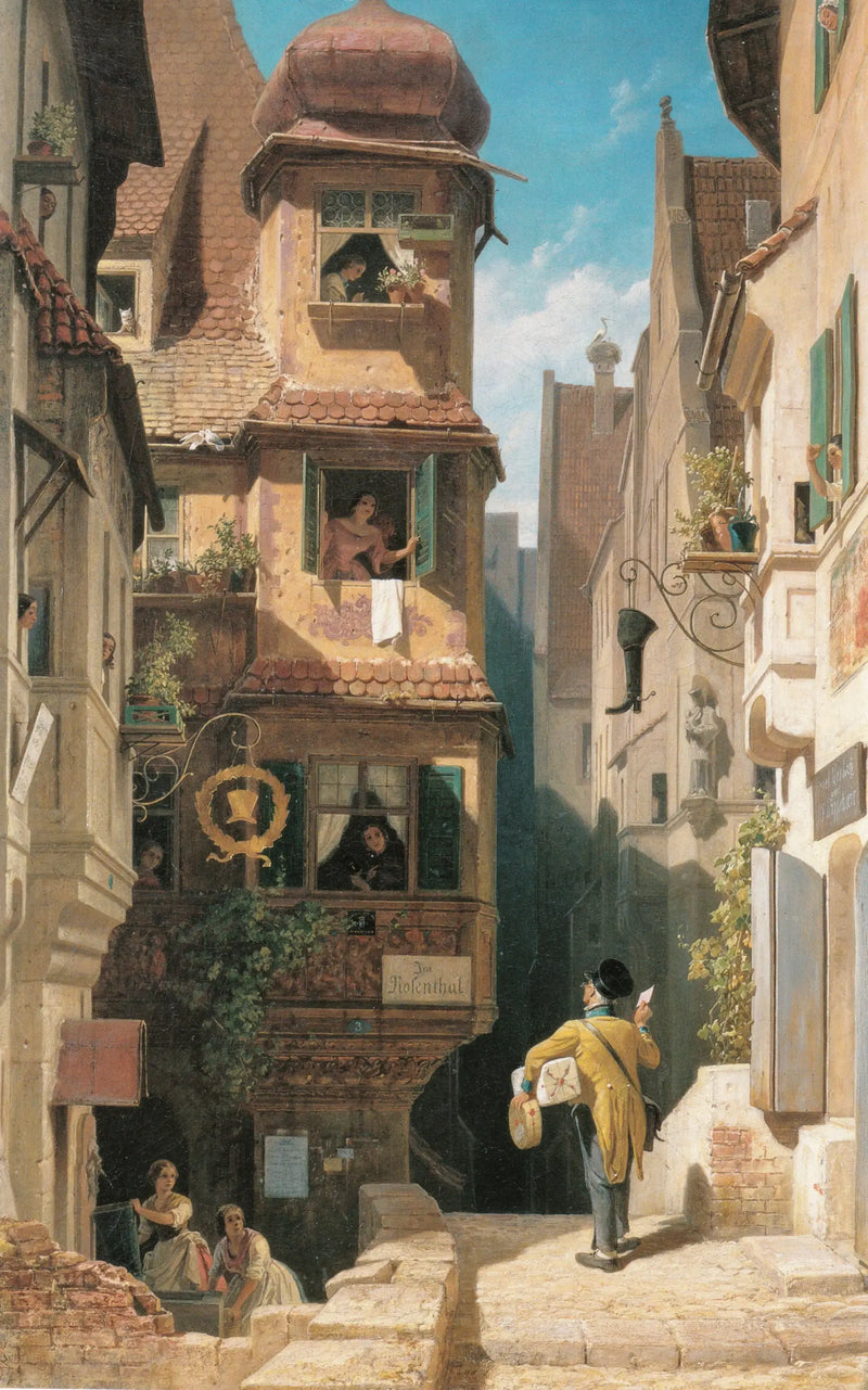 O carteiro no Rosenthal - Carl Spitzweg