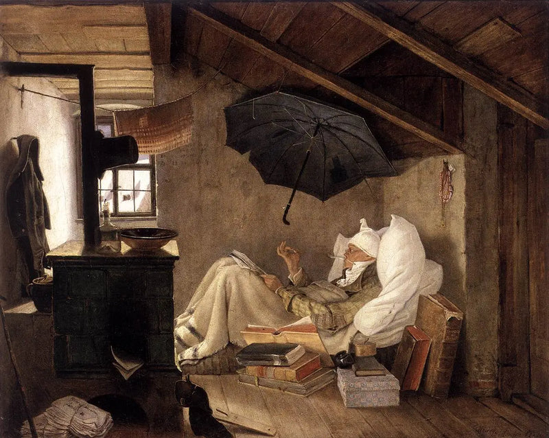 O pobre poeta - Carl Spitzweg