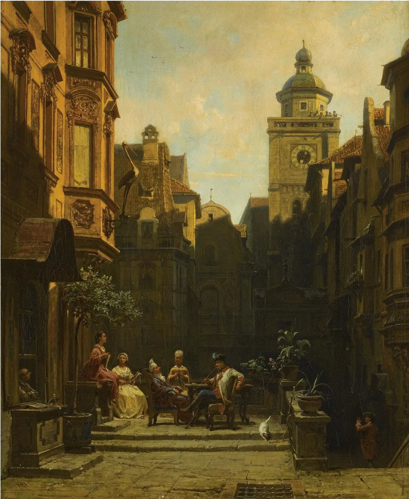 A Hora da Conversa - Carl Spitzweg
