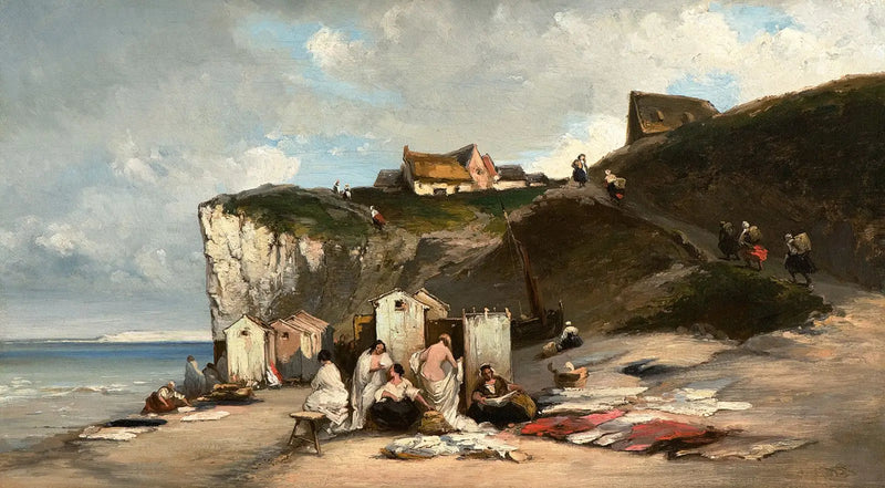 Banho de mulher em Dieppe II - Carl Spitzweg