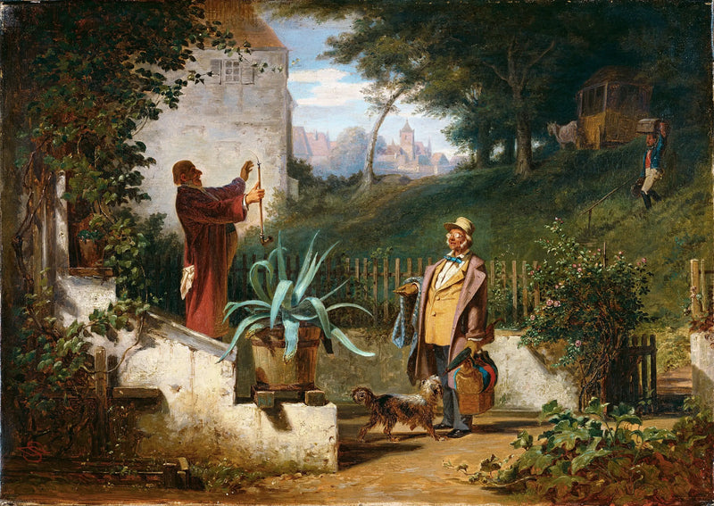 Os amigos de infância - Carl Spitzweg