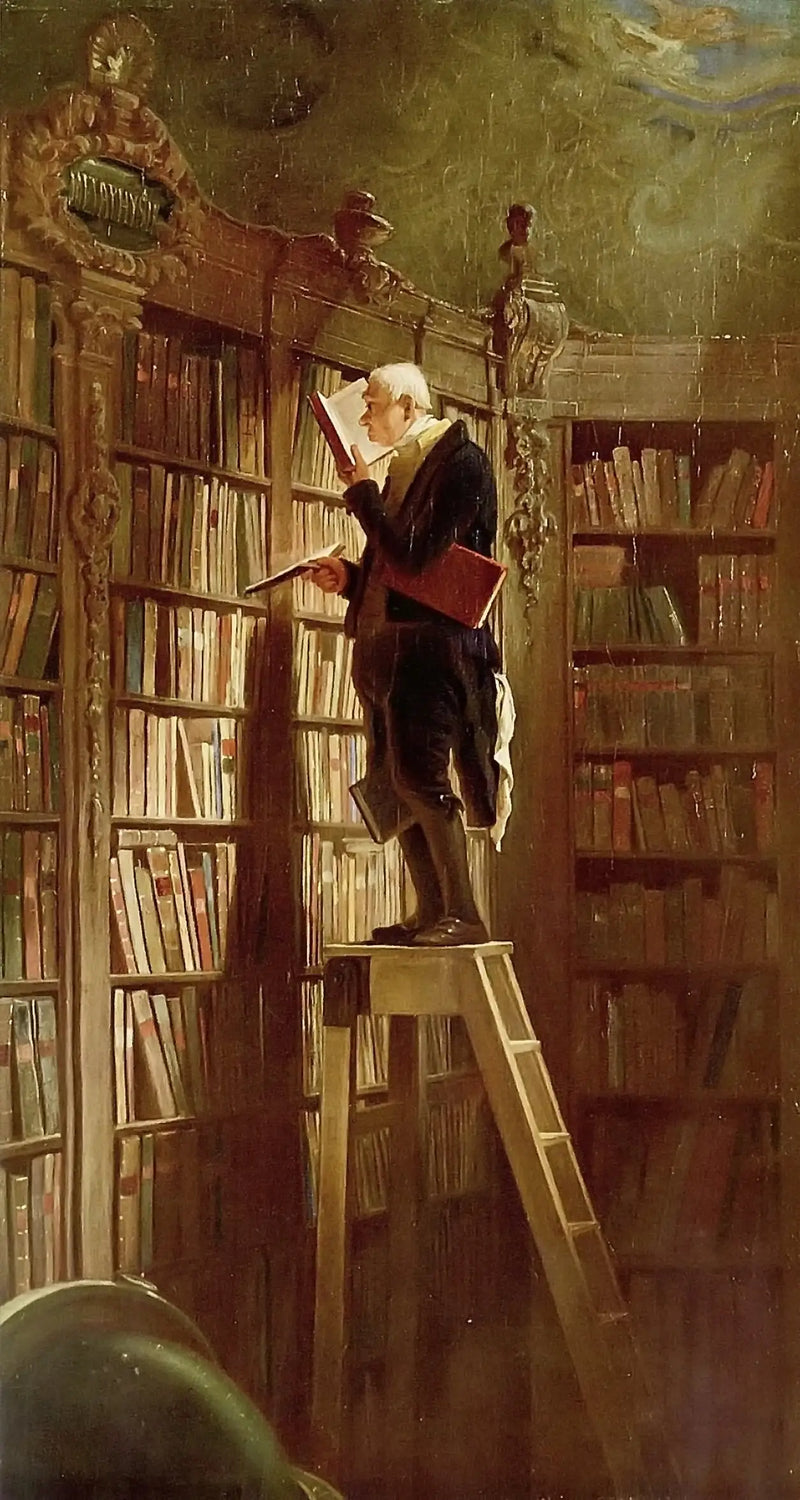 O Rato de Biblioteca, detalhe - Carl Spitzweg