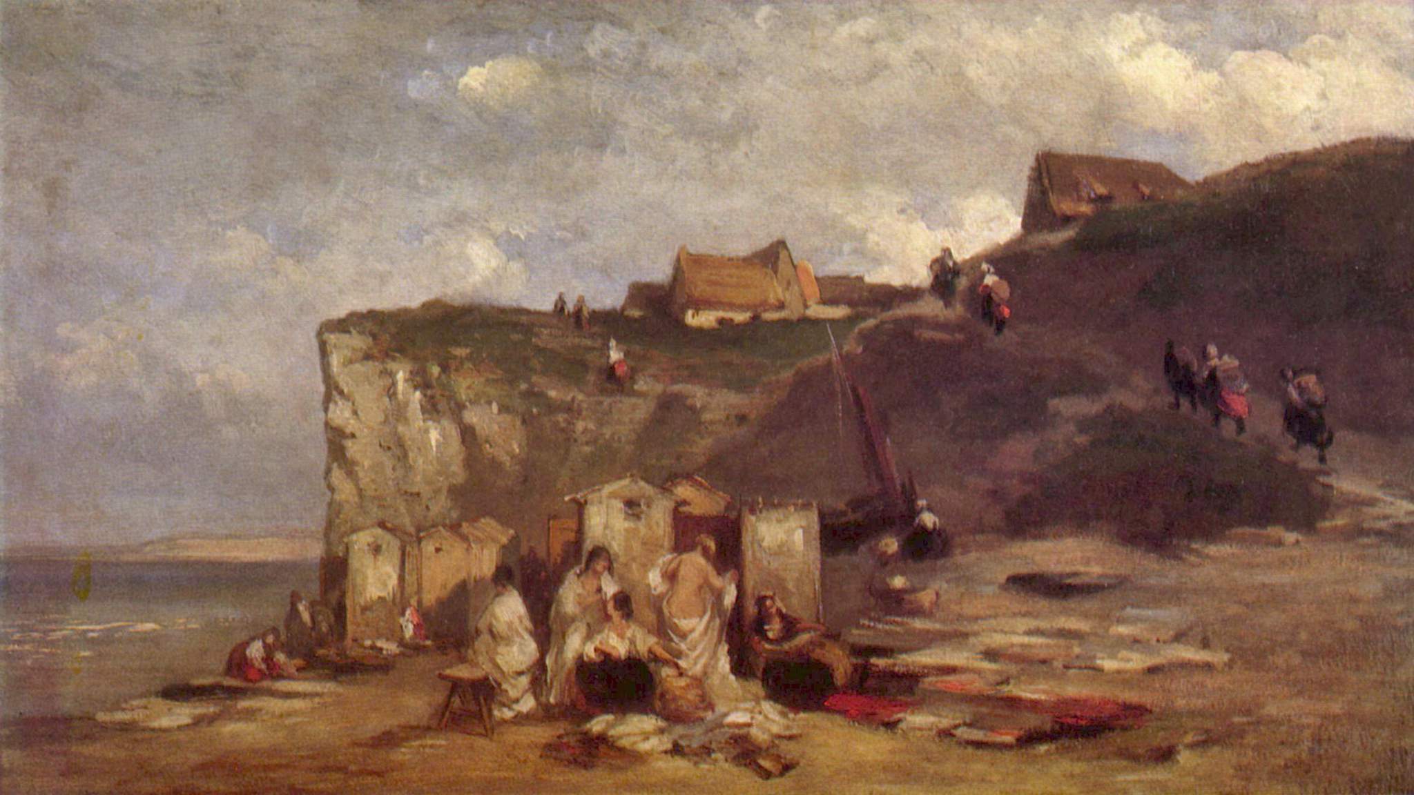 Banho de mulher em Dieppe III - Carl Spitzweg